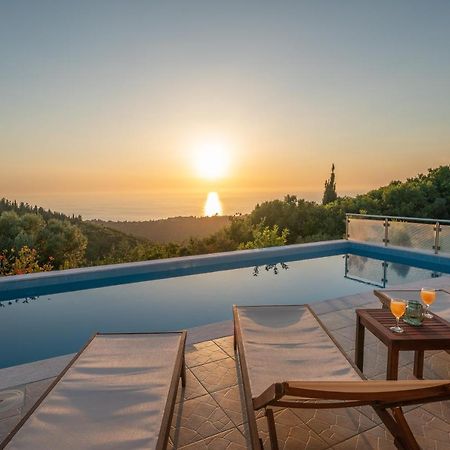 Stone Villa Eriphyle ,Private Witn Sunset View Fiskardo Exterior foto