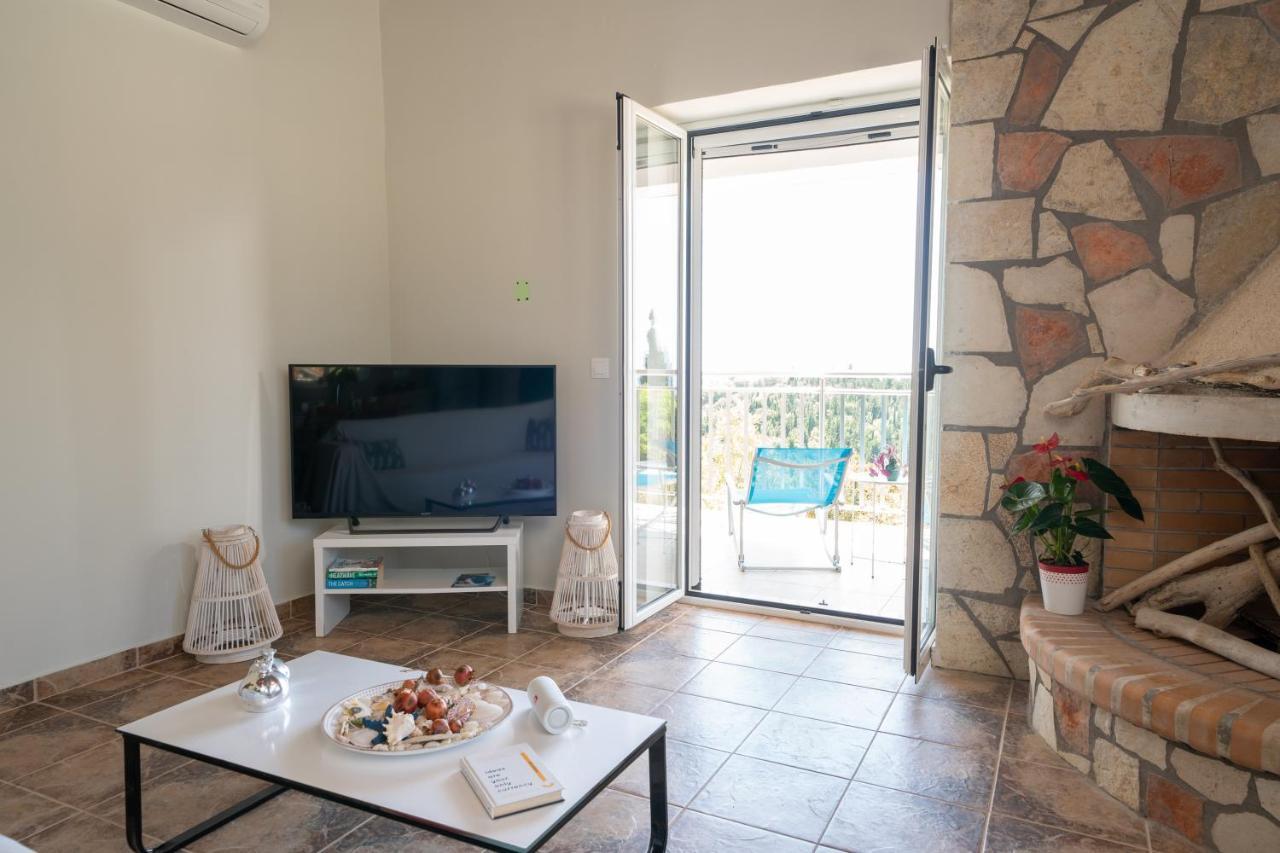 Stone Villa Eriphyle ,Private Witn Sunset View Fiskardo Exterior foto