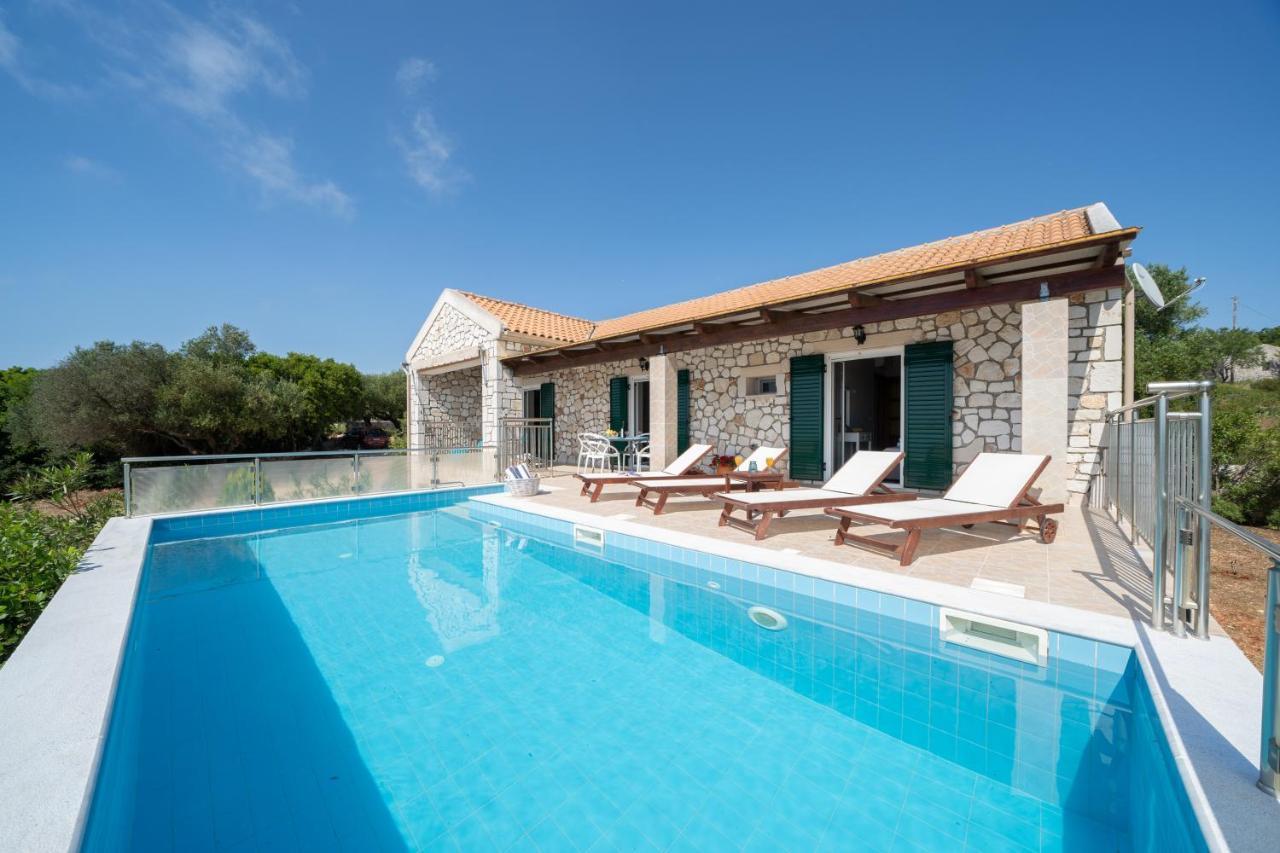 Stone Villa Eriphyle ,Private Witn Sunset View Fiskardo Exterior foto