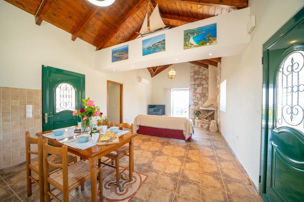 Stone Villa Eriphyle ,Private Witn Sunset View Fiskardo Exterior foto