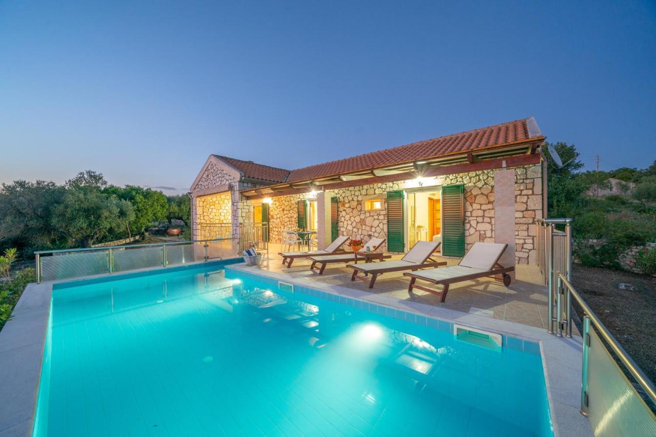 Stone Villa Eriphyle ,Private Witn Sunset View Fiskardo Exterior foto