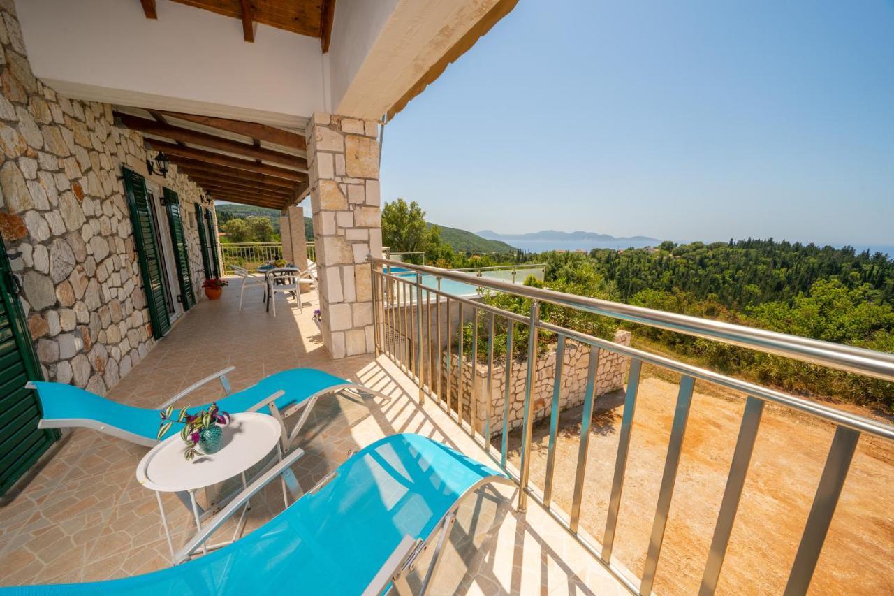 Stone Villa Eriphyle ,Private Witn Sunset View Fiskardo Exterior foto